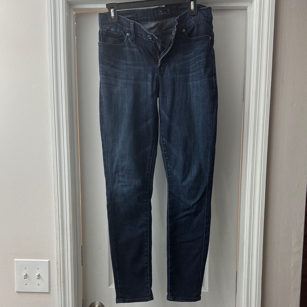 Lucky Brand Women's Dark Indigo Skinny Jeans